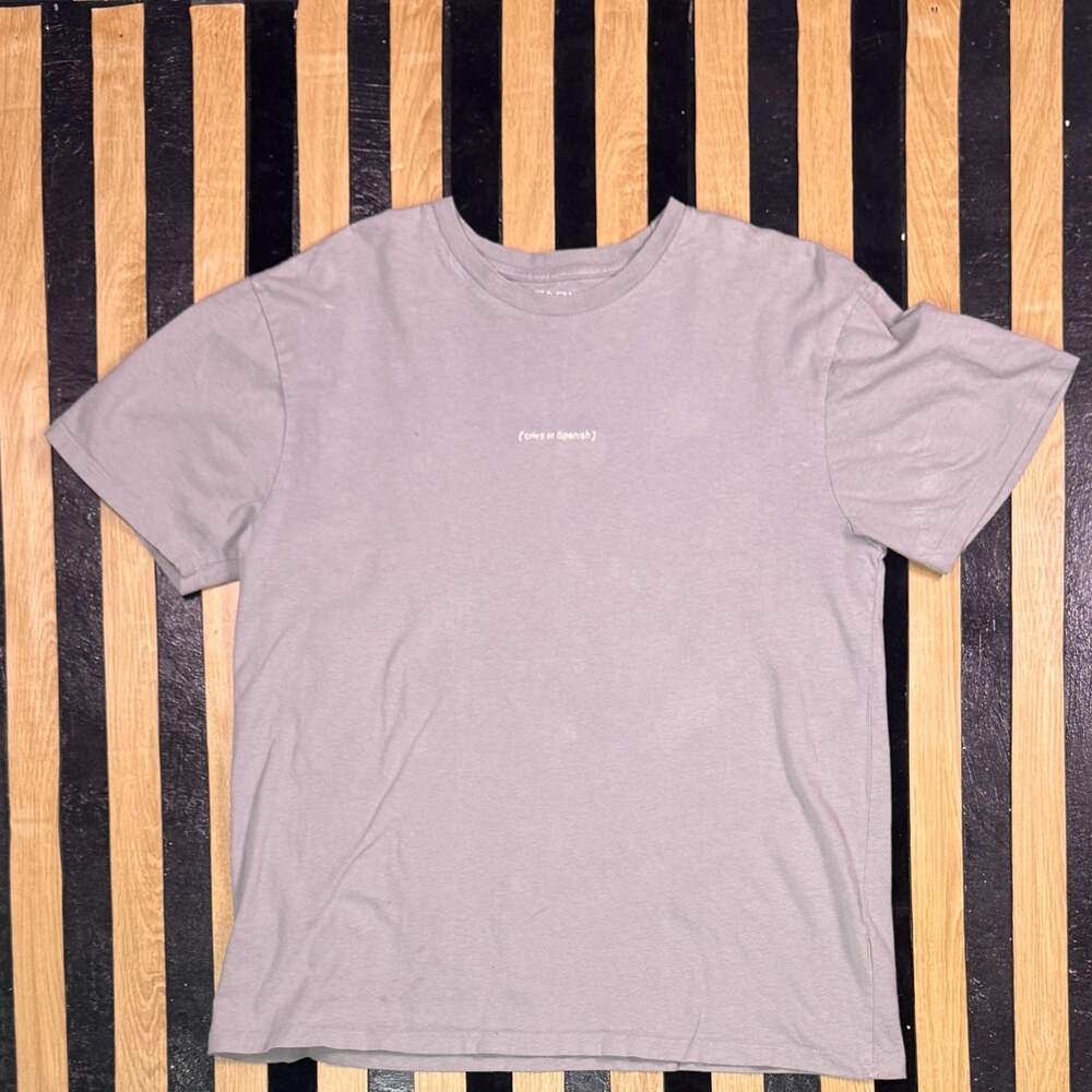 Vox Populi For The People {cries in Spanish} Graphic T-Shirt Gray Large